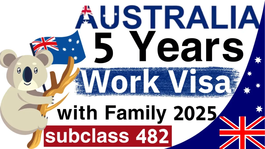 Australia 5 Years Work Visa with Family 2025: Application Process