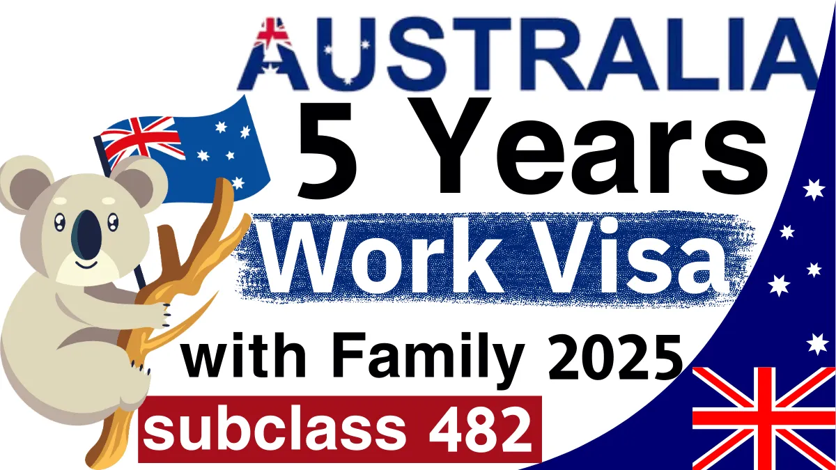 Australia 5 Years Work Visa with Family 2025: Application Process